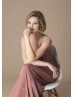 Halter Neck Musk Jersey Bridesmaid Dress